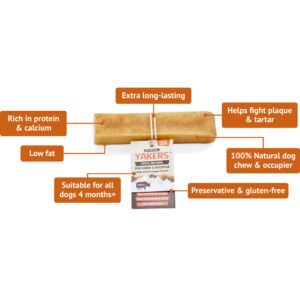 YAKERS long-lasting natural dog chew benefits
